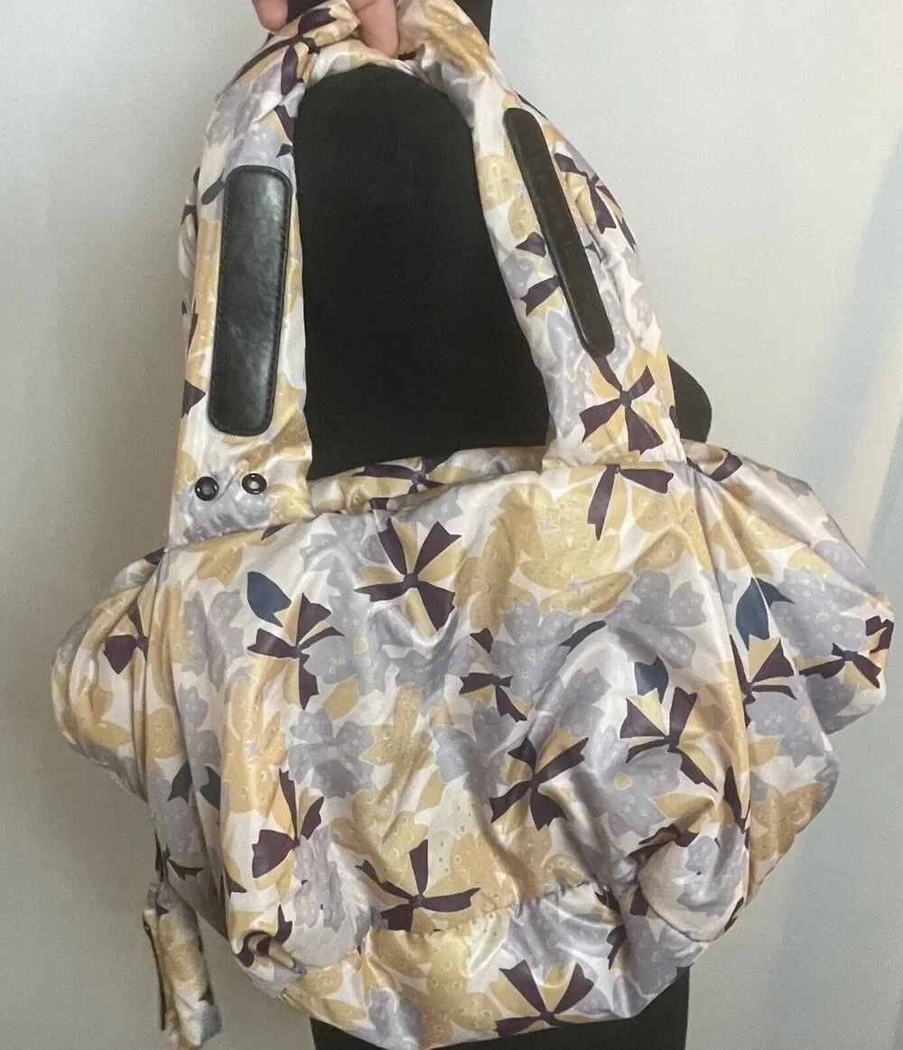 See By Chloe Nylon Puffy Floral Pink Shoulder Bag